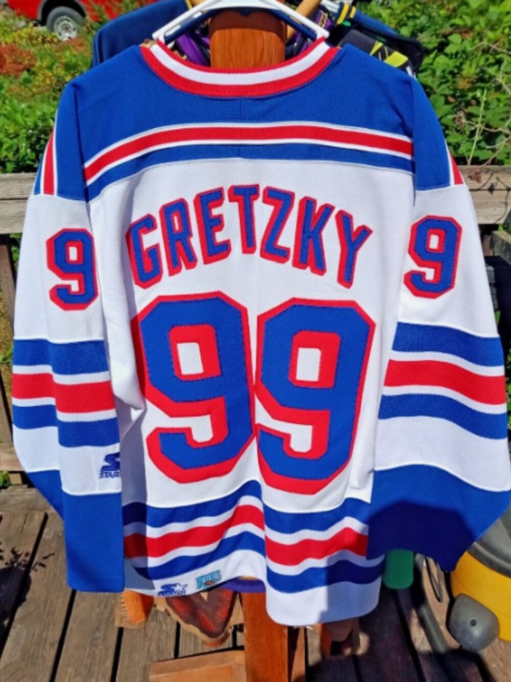 (XL)Wayne Gretzky new york rangers Starter NHL Hockey Jersey